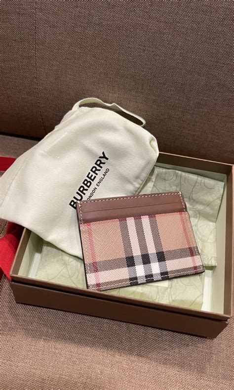 burberry card holder with clip|authentic Burberry card holder wallet.